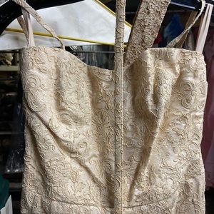 Vintage formal dress, 2 matching belts